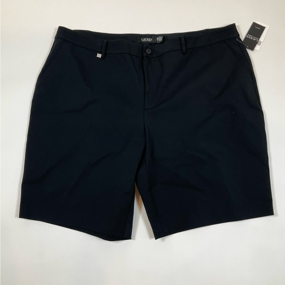 Lauren Ralph Lauren Womens 22W Plus Size Stretch Cotton Shorts Black NWT - Picture 2 of 8